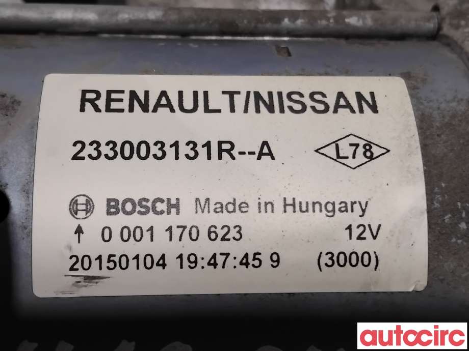 Starter diesel til Nissan X-Trail 2014-2022 (T32) (T32) (NISSAN|233003131R|0001170623)