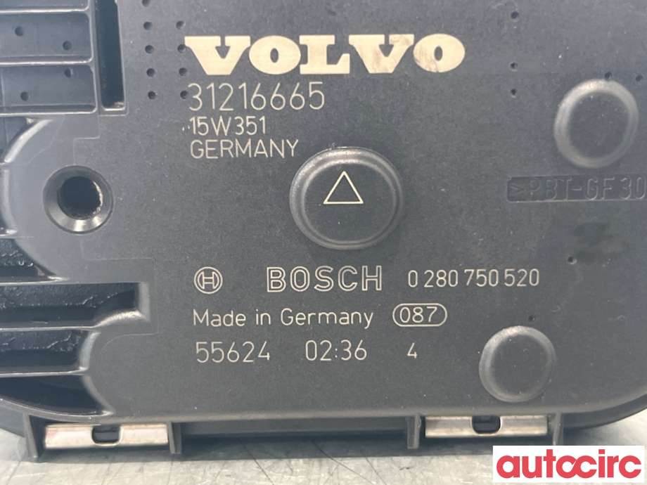 Spjeldhus til Volvo V60/V60 CC 2013-2018 (Type I, Fase 2)  (VOLVO|31216665|0280750520)