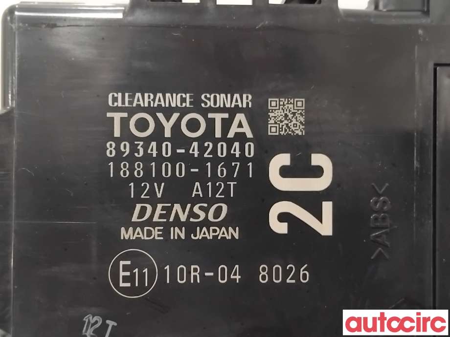 Styreenhet parkering til Toyota RAV4 2016-2019 (Type IV, Fase 2)  (TOYOTA|8934042040|188100-1671|89340-42040)