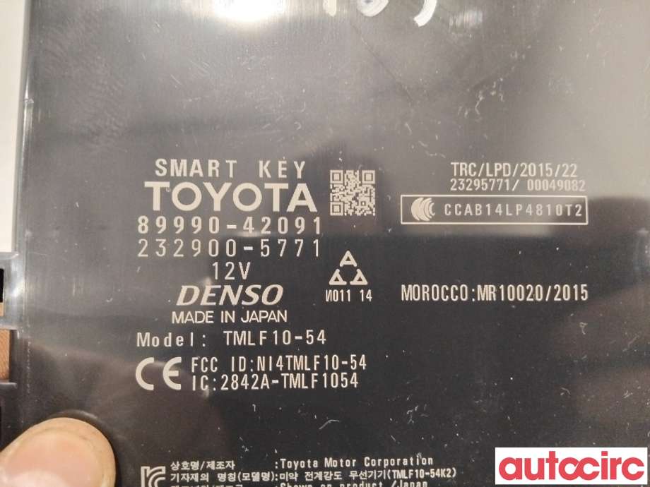 Styreenhet nøkkelfri/keyless til Toyota RAV4 2016-2019 (Type IV, Fase 2)  (TOYOTA|8999042091|232900-5771|89990-42091)