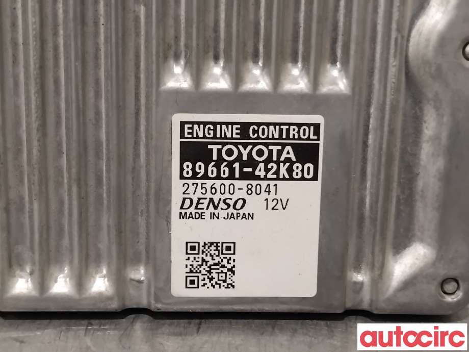 Styreenhet motor til Toyota RAV4 2016-2019 (Type IV, Fase 2)  (TOYOTA|8966142K80|275600-8041|89661-42K80)