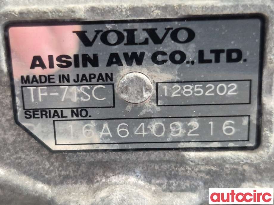 Girkasse automat til Volvo V40 2012-2019  (VOLVO|36010107||TF-71SC)