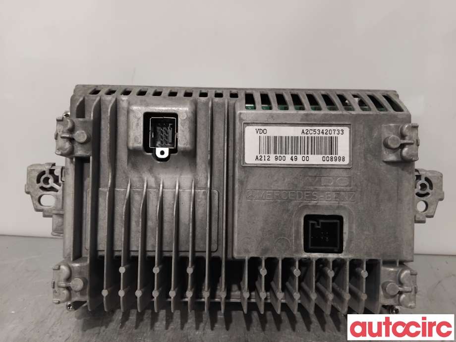 Multimedia display (MCU - Media Controller Unit) til Mercedes E-Klasse 2009-2013 (Fase 1) (W212) (W212) (MERCEDES|A2129009122|A2C53420733|A2129004900)