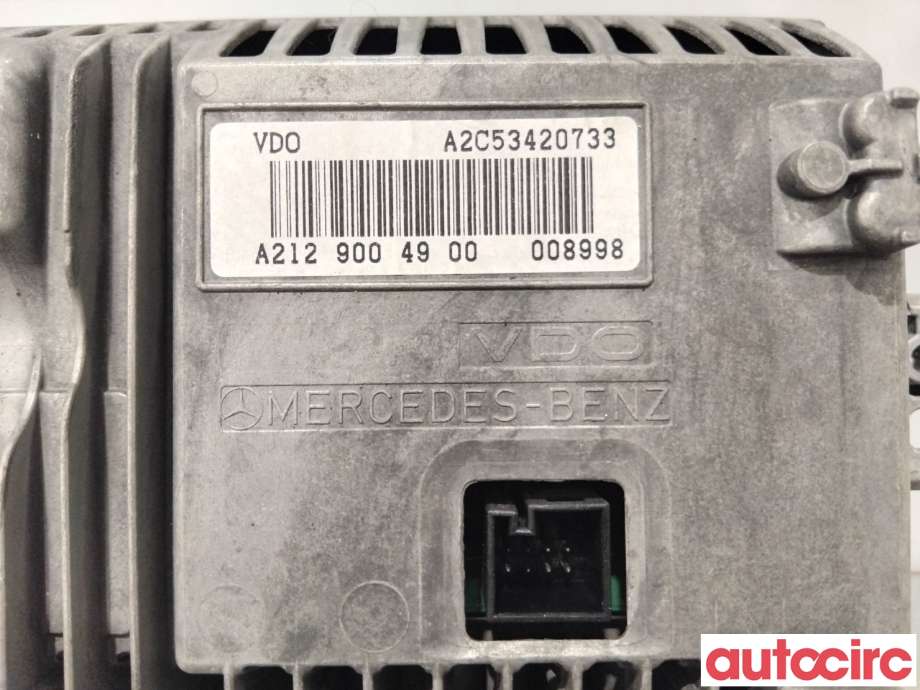Multimedia display (MCU - Media Controller Unit) til Mercedes E-Klasse 2009-2013 (Fase 1) (W212) (W212) (MERCEDES|A2129009122|A2C53420733|A2129004900)