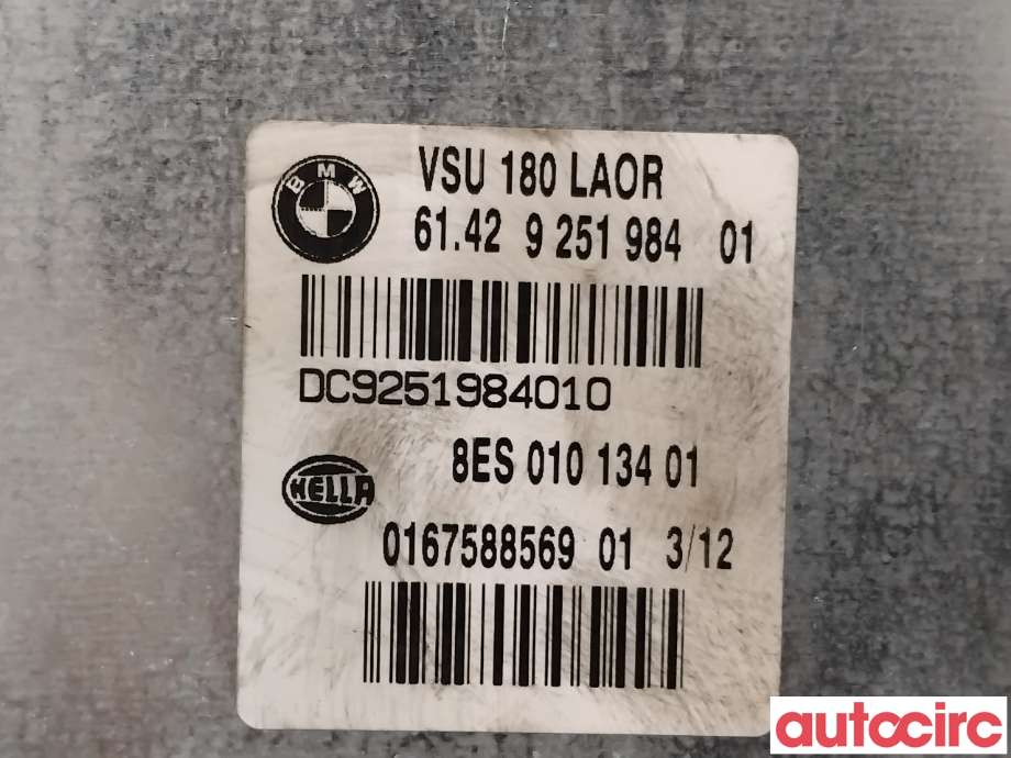 Styreenhet diverse til BMW 5-Serie 2010-2017 (F10/F11) (F10/F11) (BMW|61429251984|8ES01013401)