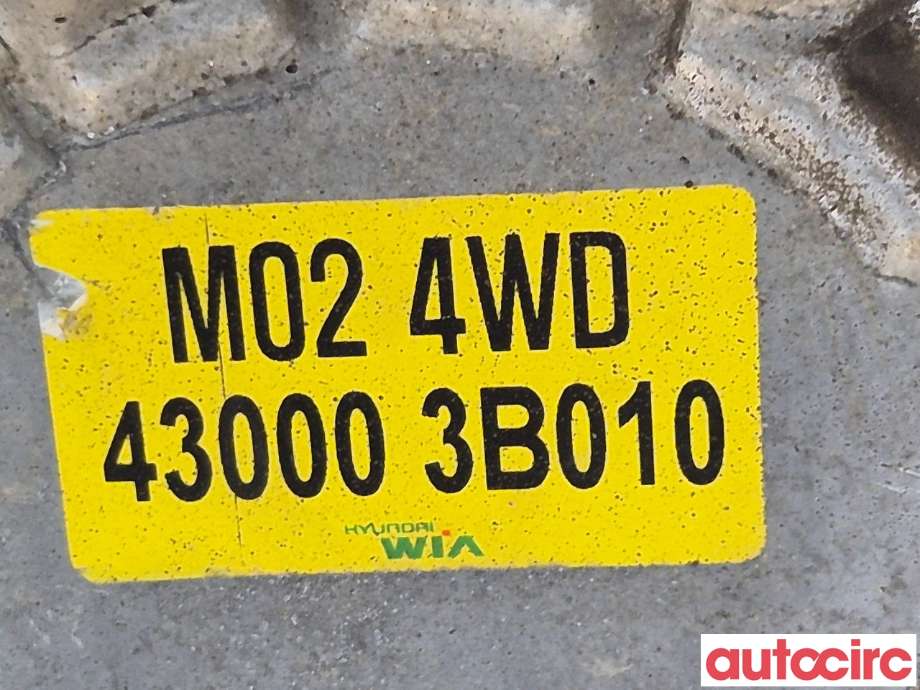 Girkasse manuell 6-trinn til Kia Sorento 2011-2015 Type II  (KIA|430003B010|M02|G1109000054)