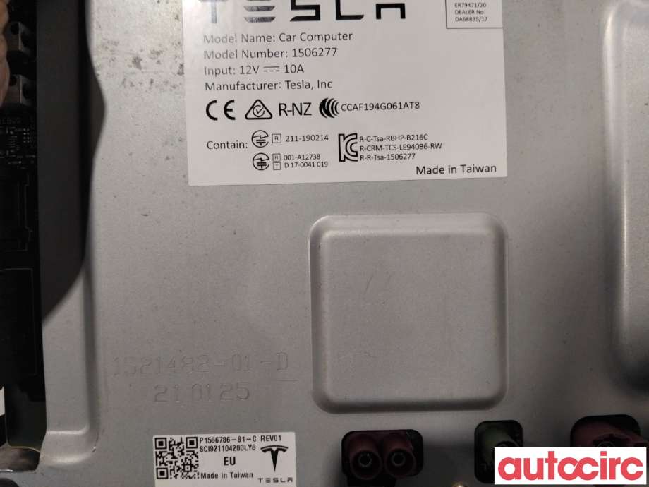 Styreenhet diverse til Tesla Model 3 2018-2023 (Fase 1)  (TESLA|1681271-S0-J|1506277|1566786-81-C)