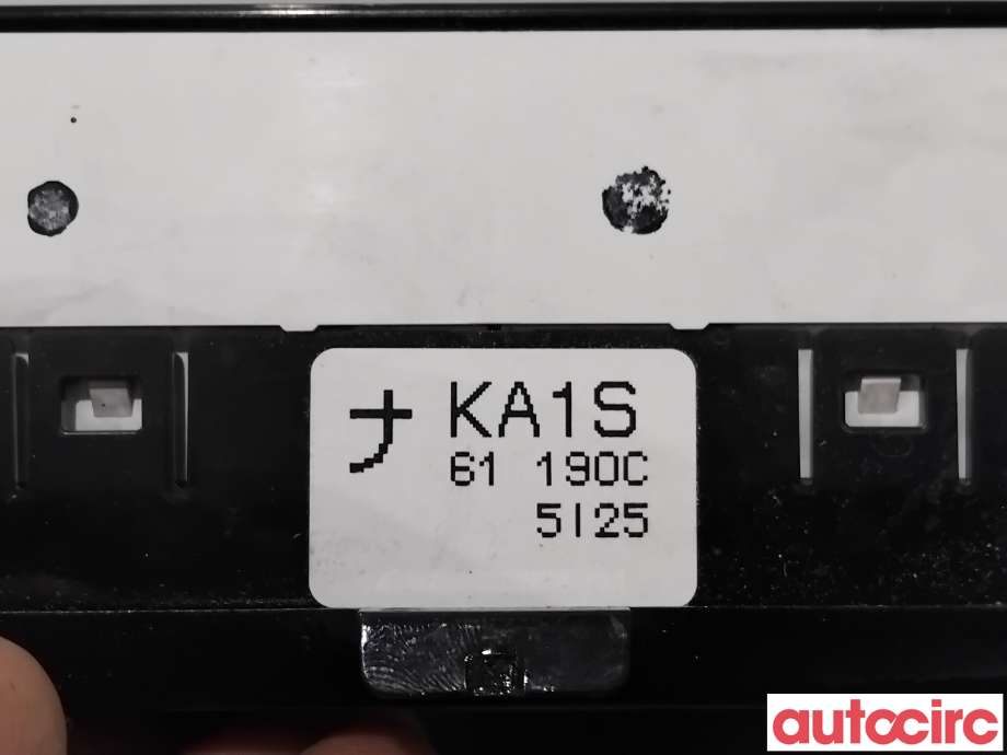 Varmeapparat betjening til Mazda CX-5 2012-2017 (Type I)  (MAZDA|KA1S-61-190D||KA1S61190C)