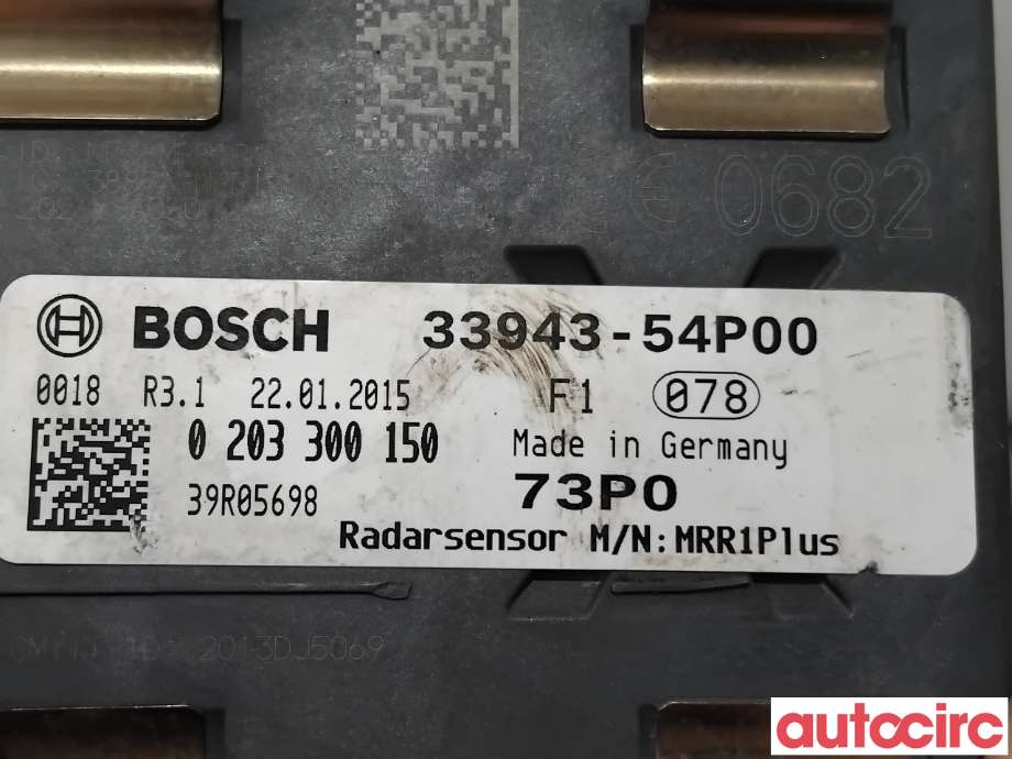 Sensor radar til Suzuki Vitara 2015-->> (Type IV)  (SUZUKI|33941-54P60|0203300150|33943-54P00)