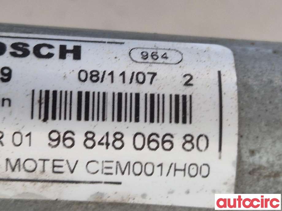 Viskermotor frontrute til Peugeot 308 2007-2011 (Type I, Fase 1)  (PEUGEOT|6405HY|)