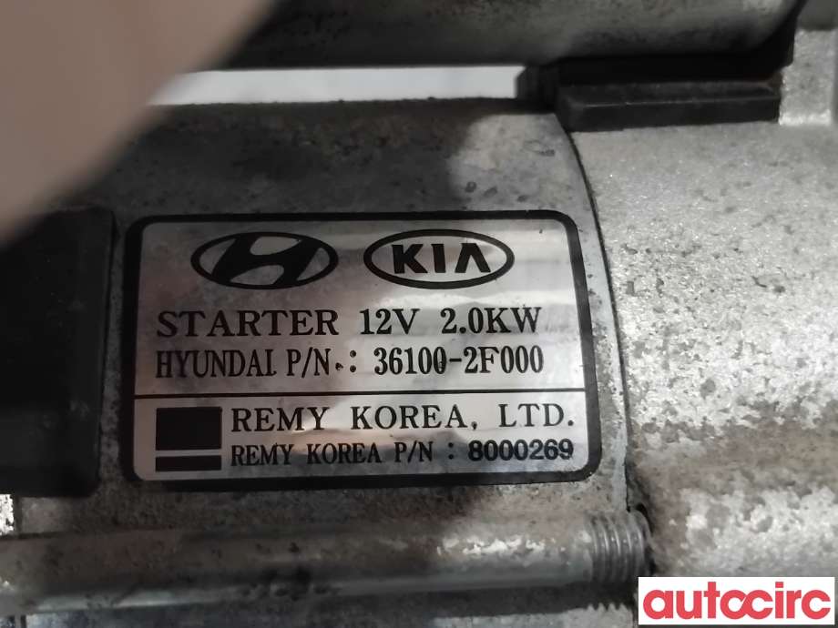 Starter diesel til Kia Sorento 2011-2015 Type II  (KIA|361002F000|8000269|361002F050)