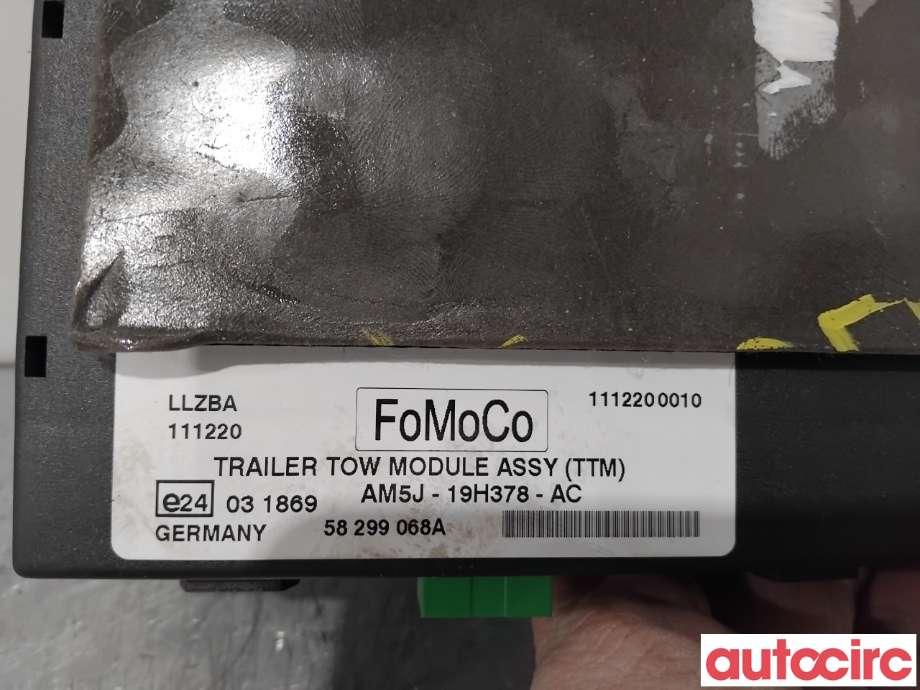 Styreenhet hengerfeste til Ford Focus 2011-2014 (Type III, Fase 1)  (FORD|1786386||AM5J-19H378-AC)