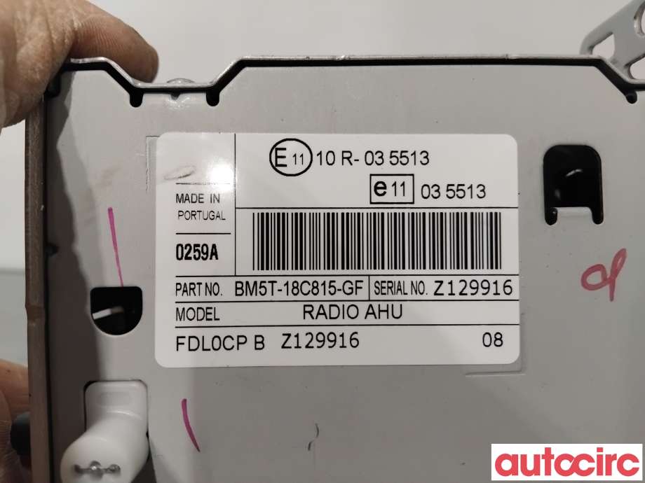 Bilstereo navigasjon til Ford Focus 2011-2014 (Type III, Fase 1)  (FORD|2277319||BM5T-18C815-GF)
