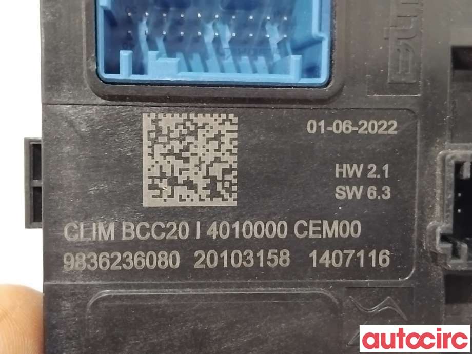 Styreenhet klima/aircondition til Peugeot 208 2019-->> (Type II)  (PEUGEOT|1675581280||9836236080)