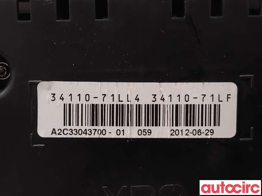 Instrumentpanel til Suzuki Swift 2011-2017  (SUZUKI|34101-71LU3|A2C3304370|34110-71LL4)