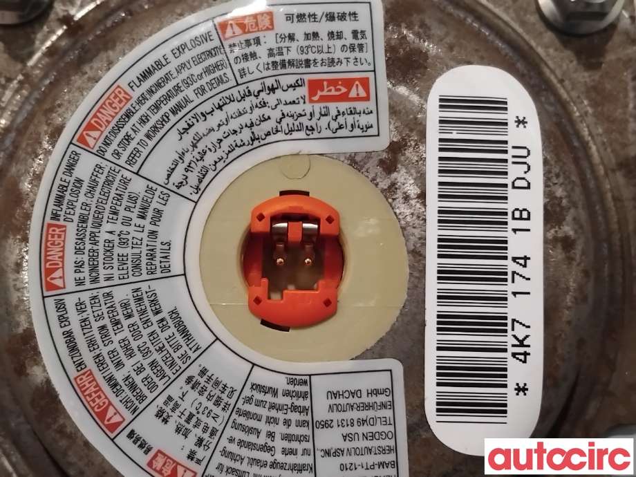 Airbag rattpute til Mitsubishi ASX 2010-2019  (MITSUBISHI|7030A606XA||7030A249XA)