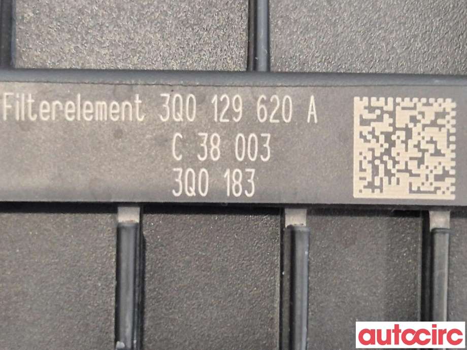 Luftfilterboks til Audi A3 2016-2020 (Type III, Fase 2)  (AUDI|3Q0129607G||3Q0129607A)