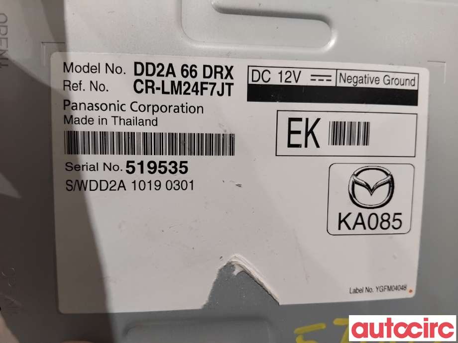 Bilstereo diverse til Mazda CX-3 2015-2022  (MAZDA|DD2A-66-DRXA|CR-LM24F7JT|DD2A66DRX)