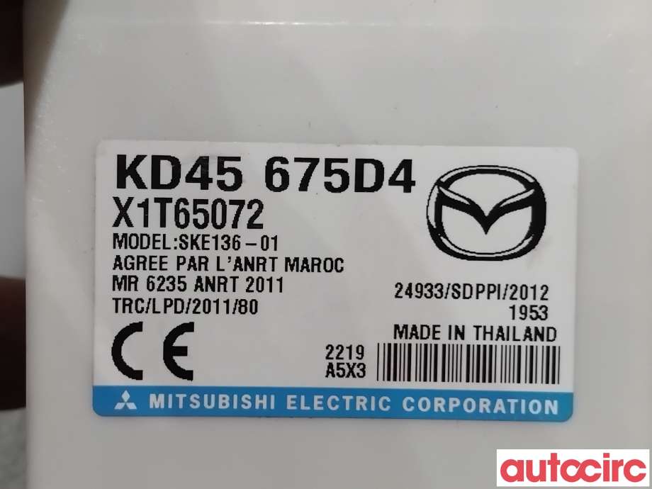 Styreenhet nøkkelfri/keyless til Mazda CX-3 2015-2022  (MAZDA|KD45-67-5D4A|SKE136-01|KD45675D4)