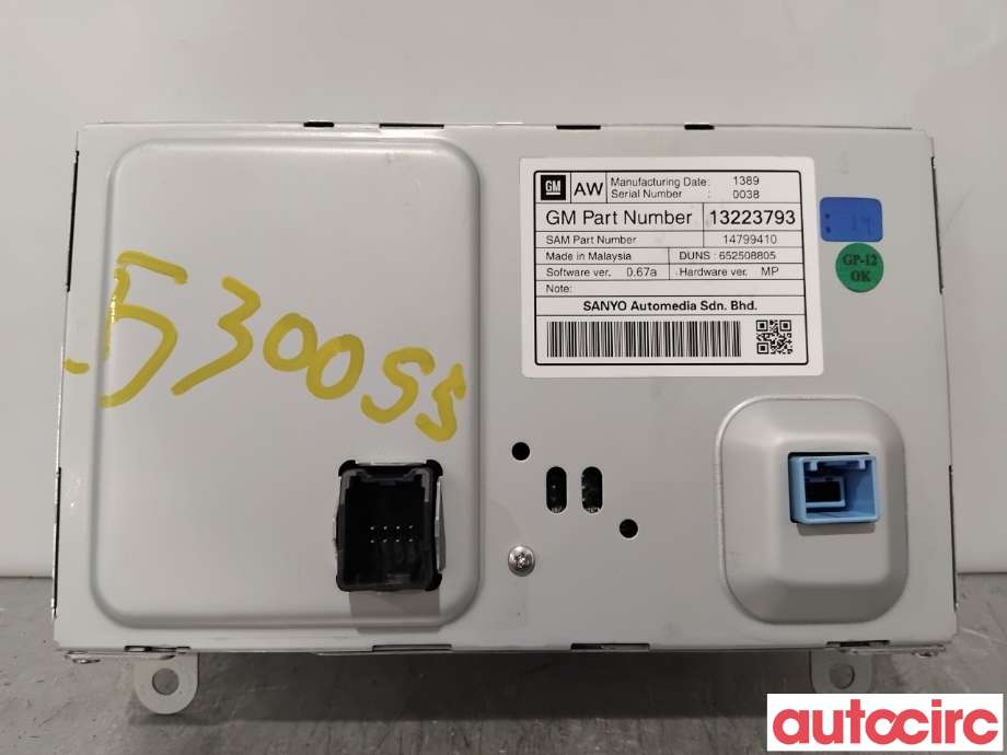 Instrument kjørecomputer til Opel Insignia A 2009-2014 (OPEL|23420472|652508805|84117467)