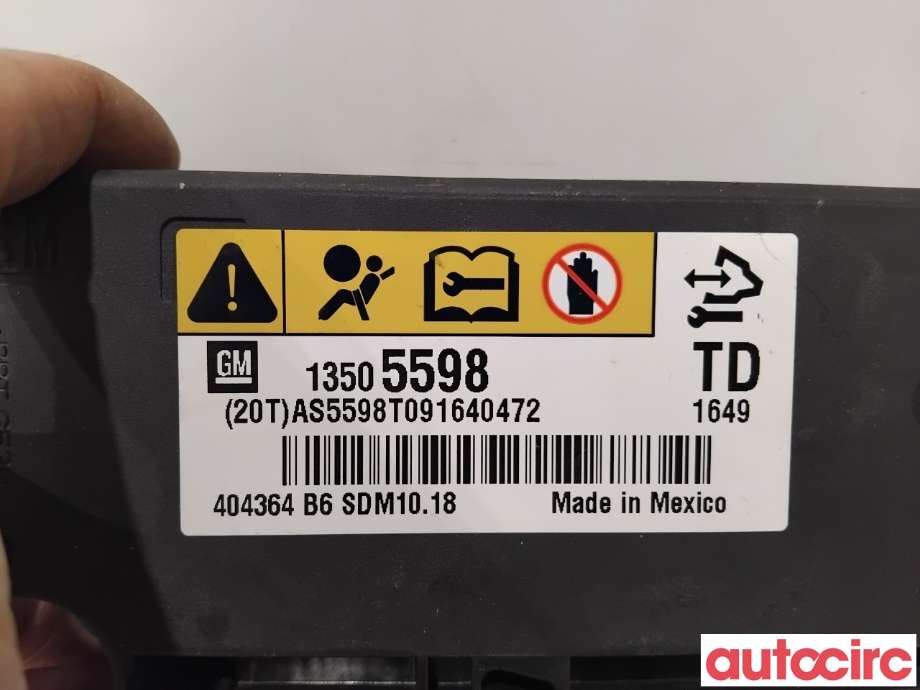 Airbag elektronikk til Opel Insignia A 2009-2014  (OPEL|13505598|404364|22922718)