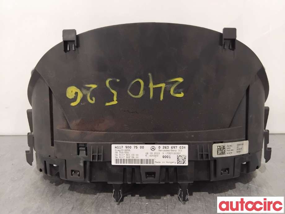 Instrumentpanel til Mercedes CLA 2013-2019 (C117) (C117) (MERCEDES|A1179007500|0263697034|A1179007301)
