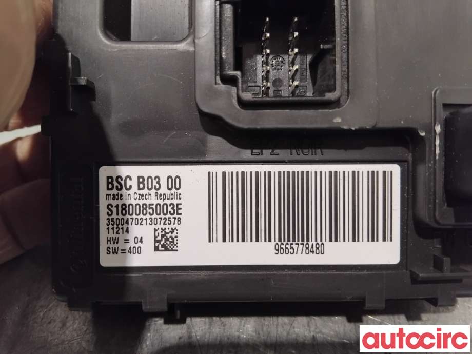 Sikringsboks til Peugeot Expert 2007-2016 (Type II)  (PEUGEOT|NO NR|S180085003E|9665778480)