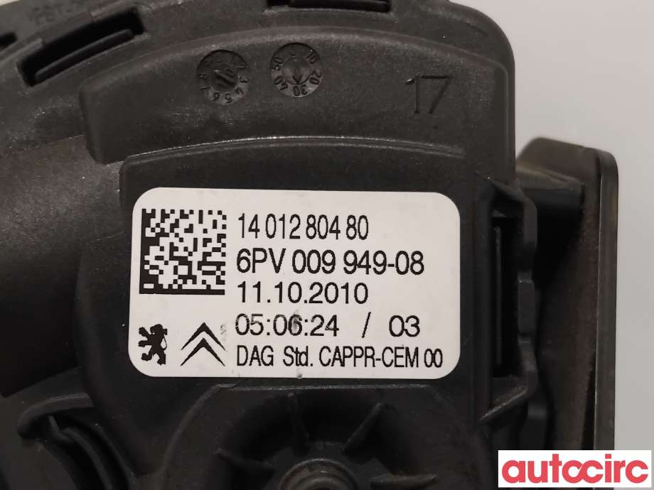 Pedal gass til Peugeot Expert 2007-2016 (Type II) (PEUGEOT|1601CG|6PV009949-08|1401280480)