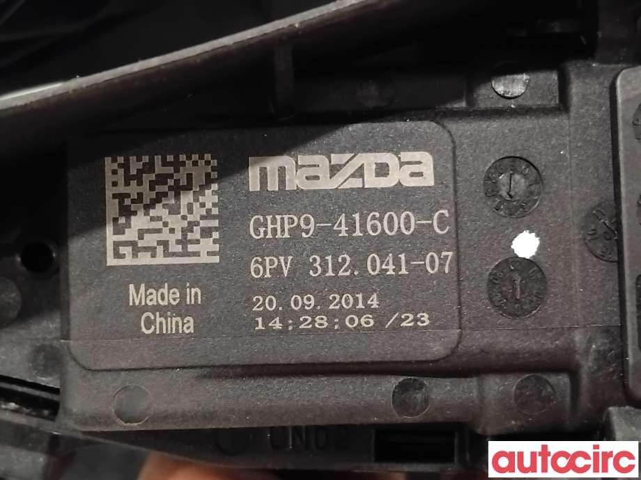 Pedal gass til Mazda 2 2015-2019 (Type III, Fase 1)  (MAZDA|GHP9-41-600H|6PV312041-07|GHP9-41600-C)