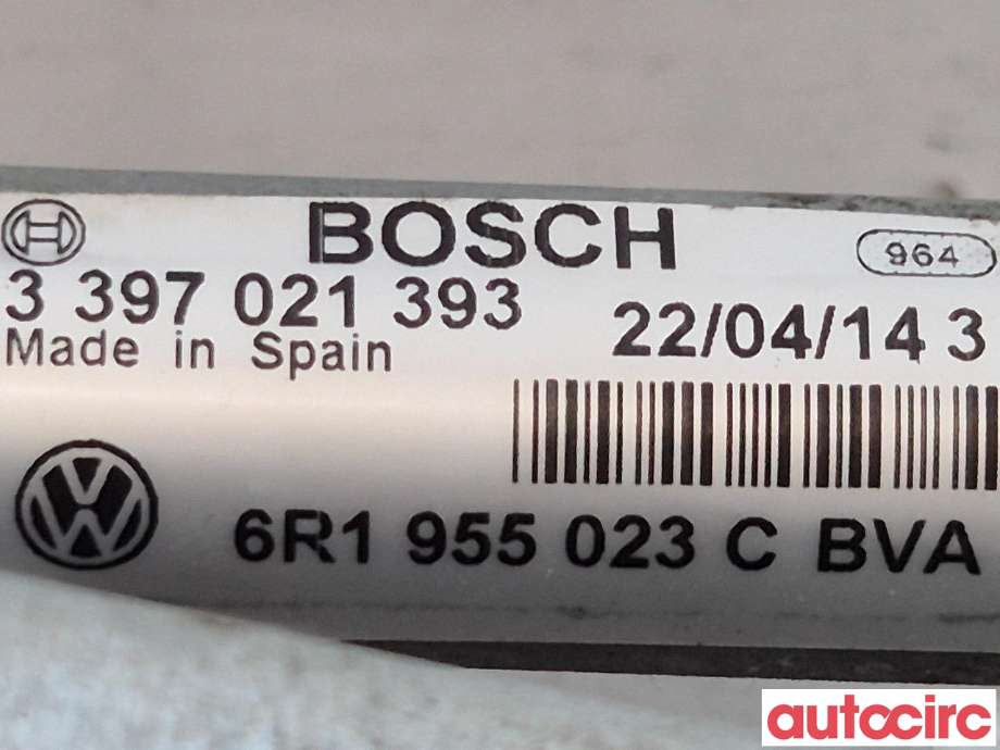 Viskermotor frontrute til VW Polo 2014-2017 (Type V, Fase 2)  (VOLKSWAGEN|6R1955023C|0390241566)