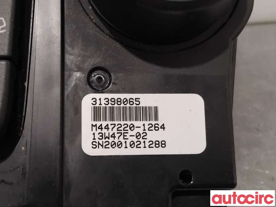 Varmeapparat betjening til Volvo XC60 2014-2017 (Type I, Fase 2)  (VOLVO|31398065|)