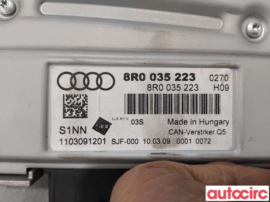 Bilstereo forsterker til Audi Q5 2008-2012 (Type I, Fase 1)  (AUDI|8R0035223|SJF-000)