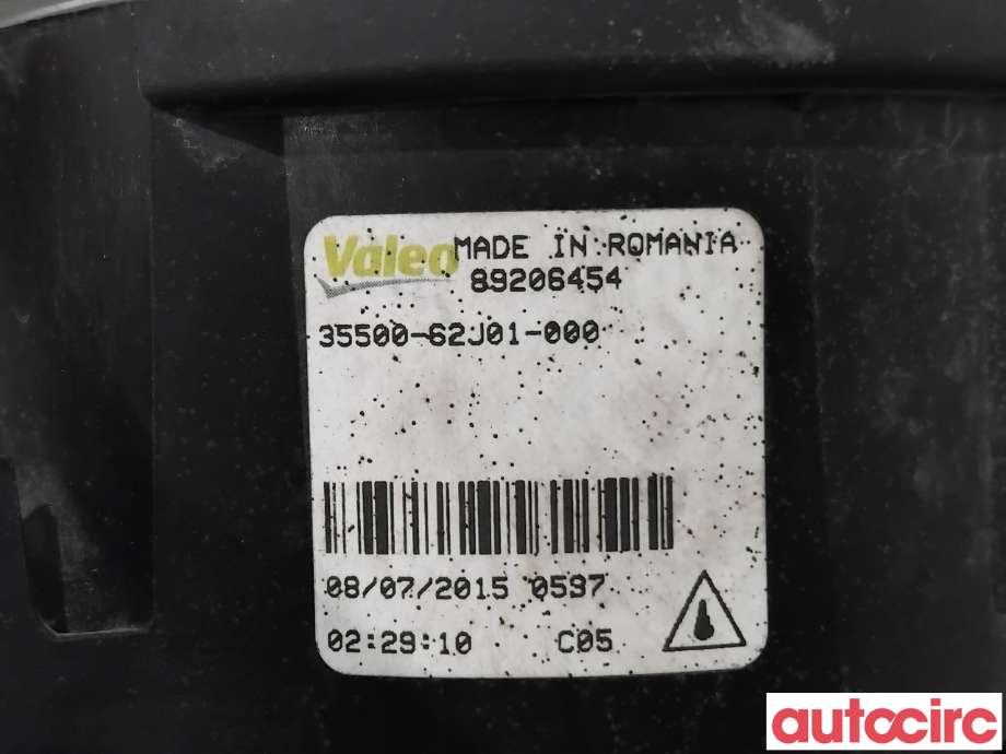 Tåkelykt høyre foran til Suzuki Vitara 2015-->> (Type IV)  (SUZUKI|35500-62J01|89206454)