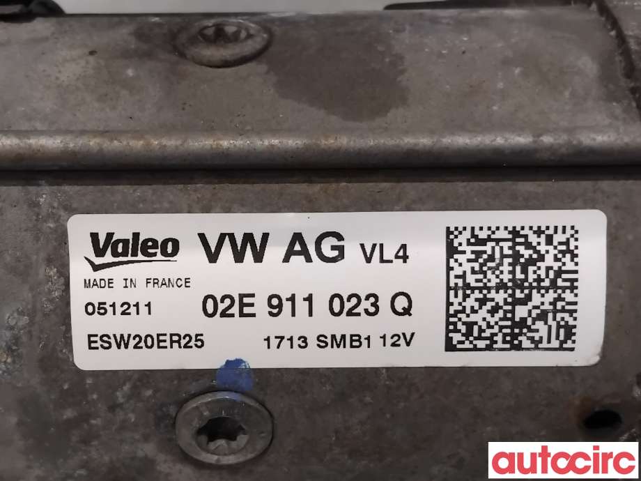 Starter diesel til VW Tiguan 2011-2016 (Type I, Fase 2)  (VOLKSWAGEN|02E911023QX|ESW20ER25|02E911023Q)