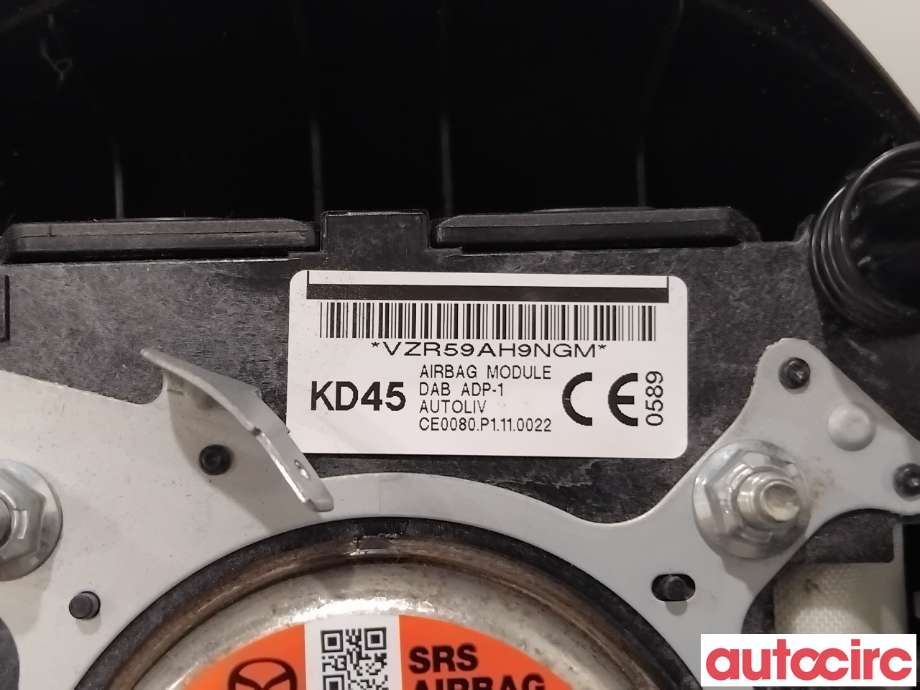 Airbag rattpute til Mazda CX-5 2012-2017 (Type I)  (MAZDA|KD45-57-K00C|)