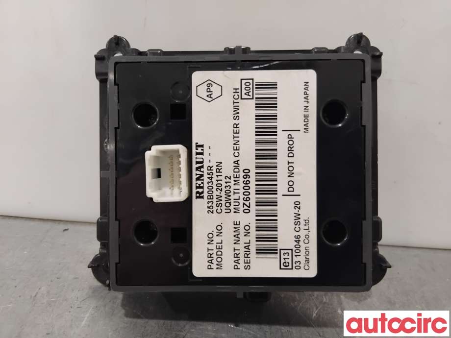 Bryter diverse til Renault Laguna 2011-2014 Type III, Fase 2  (RENAULT|253B00345R|CSW-2011RN|253B02542R)