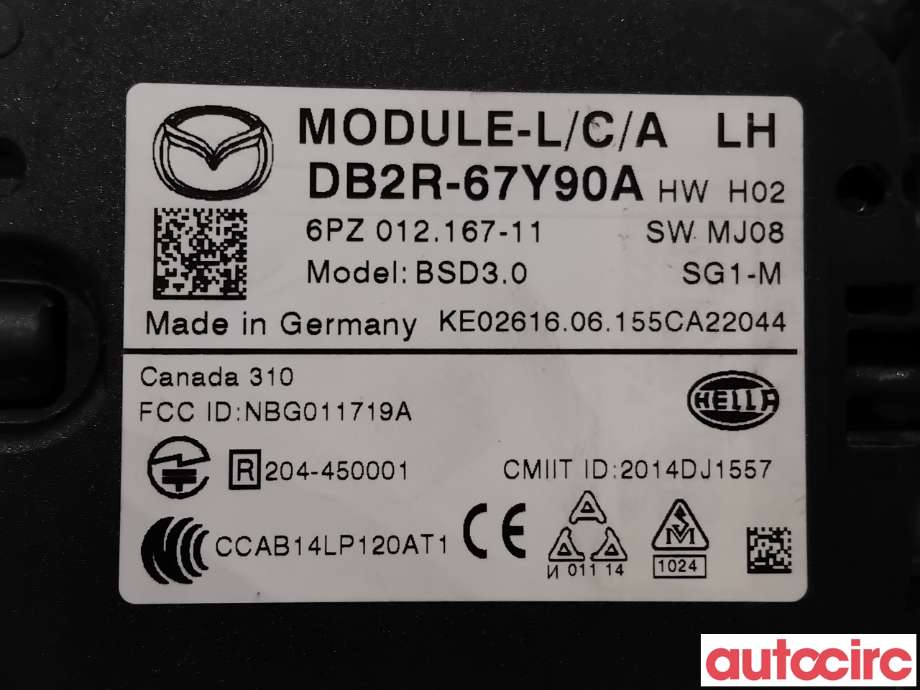 Sensor radar til Mazda CX-3 2015-2022  (MAZDA|DB2R-67-Y90C|6PZ012167-11|DB2R-67Y90A)