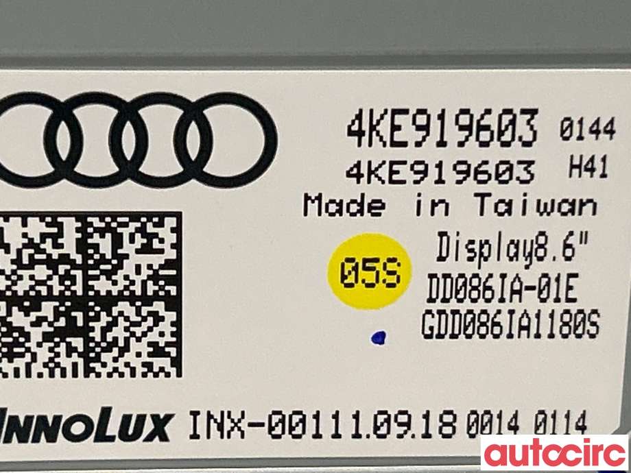 Instrument kjørecomputer til Audi e-tron 2018-->>  (AUDI|4KE919603A)