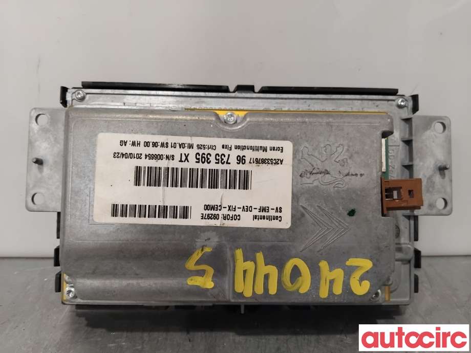 Instrument kjørecomputer til Peugeot 207 2006-2012 (PEUGEOT|659376|A2C53387517|6593Q8)