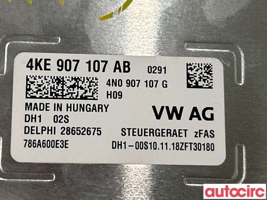 Styreenhet diverse til Audi e-tron 2018-->>  (AUDI|4KE907107AB)