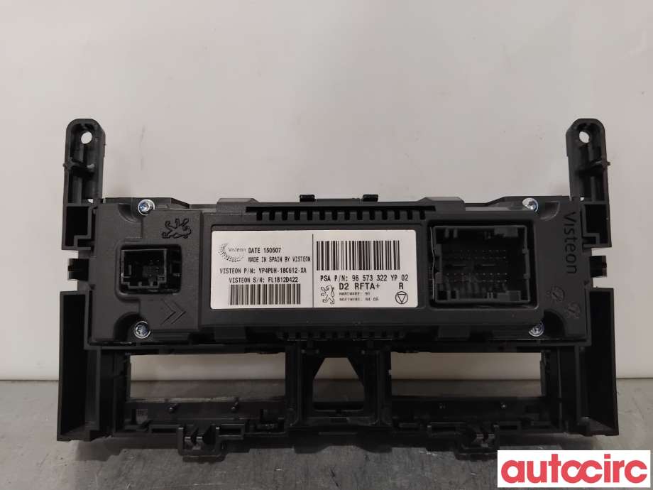Varmeapparat betjening til Peugeot 407 2004-2010  (PEUGEOT|6451VW|VP4PUH-18C612-XA|96573322YP)