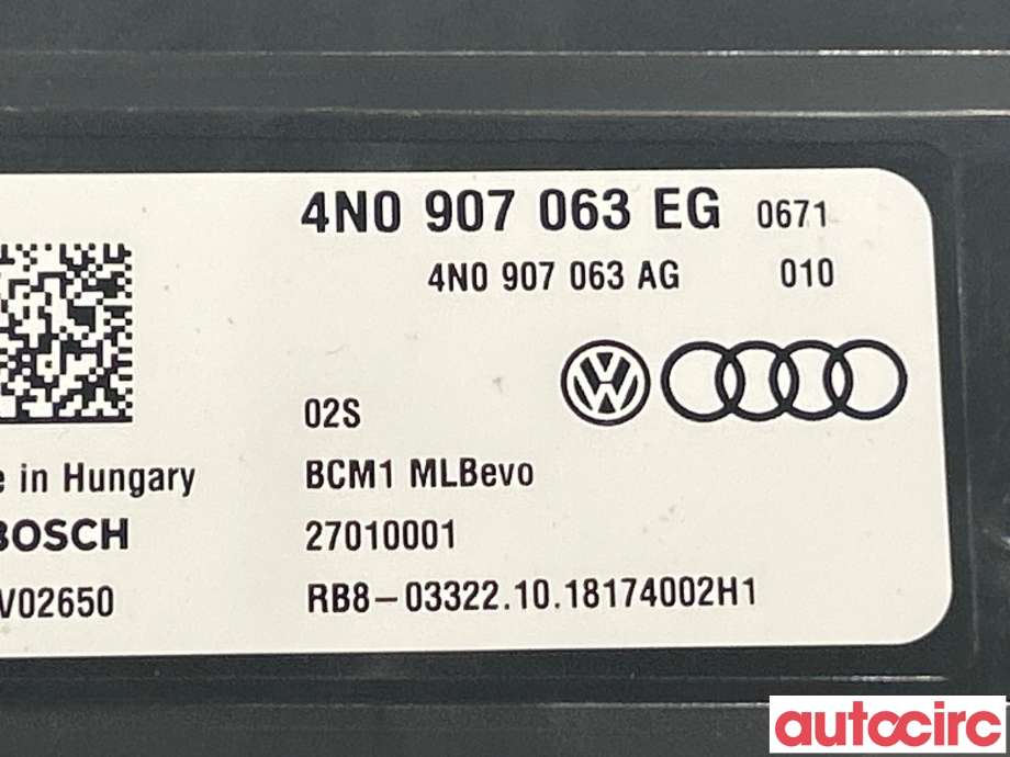 Styreenhet diverse til Audi e-tron 2018-->>  (AUDI|4N0907063EN)