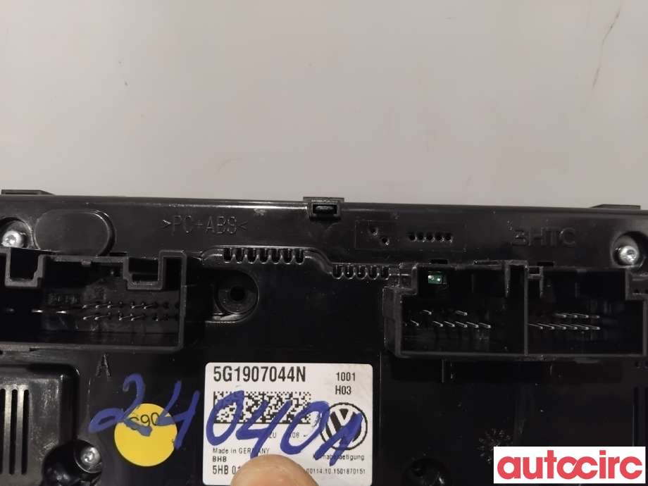 Varmeapparat betjening til VW Golf VII 2012-2017 (Fase 1)  (VOLKSWAGEN|5G1907044N|5HB011181-90|5G1907044AE)