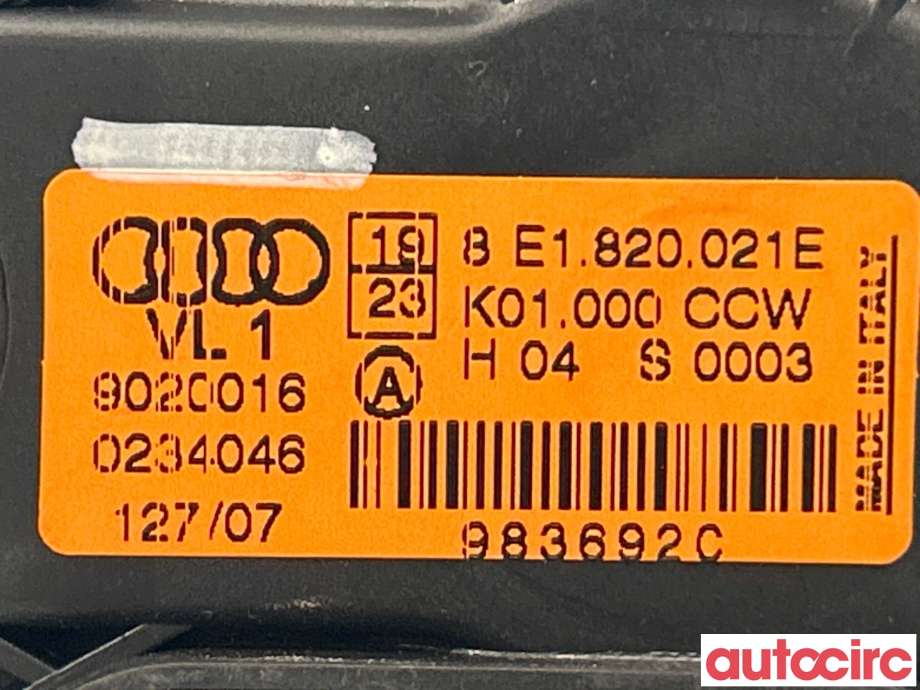 Varmeapparat motor til Audi A4 2004-2008 (Type III) (B7) (B7) (AUDI|8E1820021E)