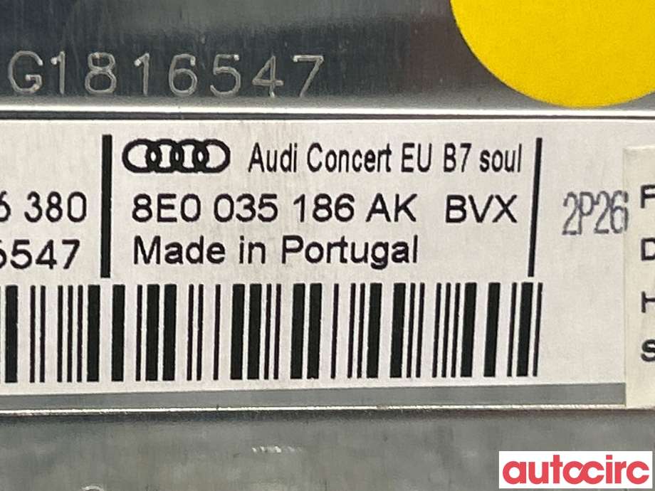 Bilstereo til Audi A4 2004-2008 (Type III) (B7) (B7) (AUDI|8E0035186)