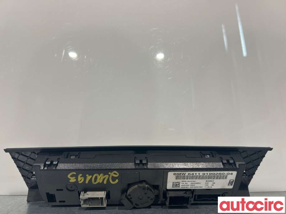 Varmeapparat betjening til BMW 3-Serie 2005-2011 (E90/E91/E92/E93) (E90/E91/E92/E93) (BMW|64119199260)