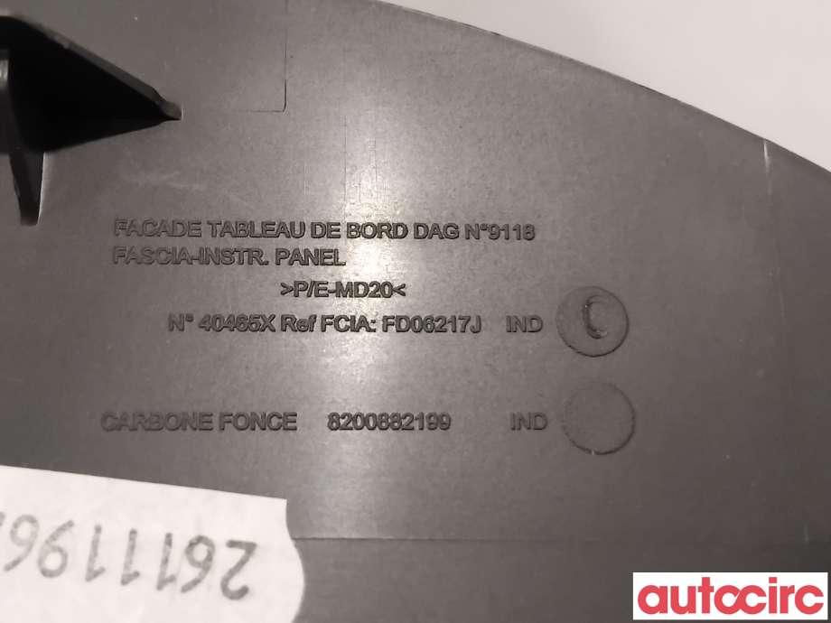 Dashbord diverse til Renault Kangoo 2008-2021 (Type II)  (RENAULT|8200882199||8200682199)