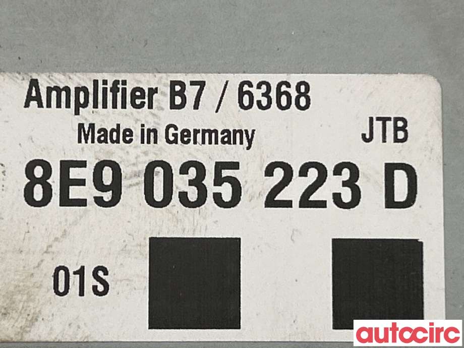 Bilstereo forsterker til Audi A4 2004-2008 (Type III) (B7) (B7) (AUDI|8L0051225A)