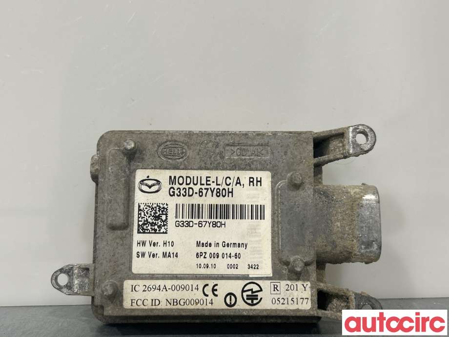 Sensor radar til Mazda 6, 2010-2013 (Type II, Fase 2) (MAZDA|G33D-67-Y80J)