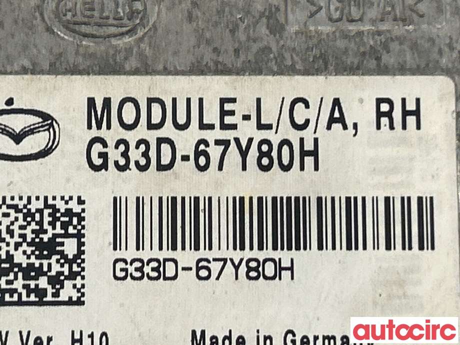 Sensor radar til Mazda 6 2010-2013 (Type II, Fase 2) (MAZDA|G33D-67-Y80J|G33D67Y80J)
